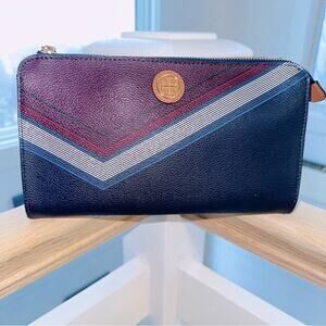 Tory Burch - Kerrington Red Agate Lyon Stripe in Navy